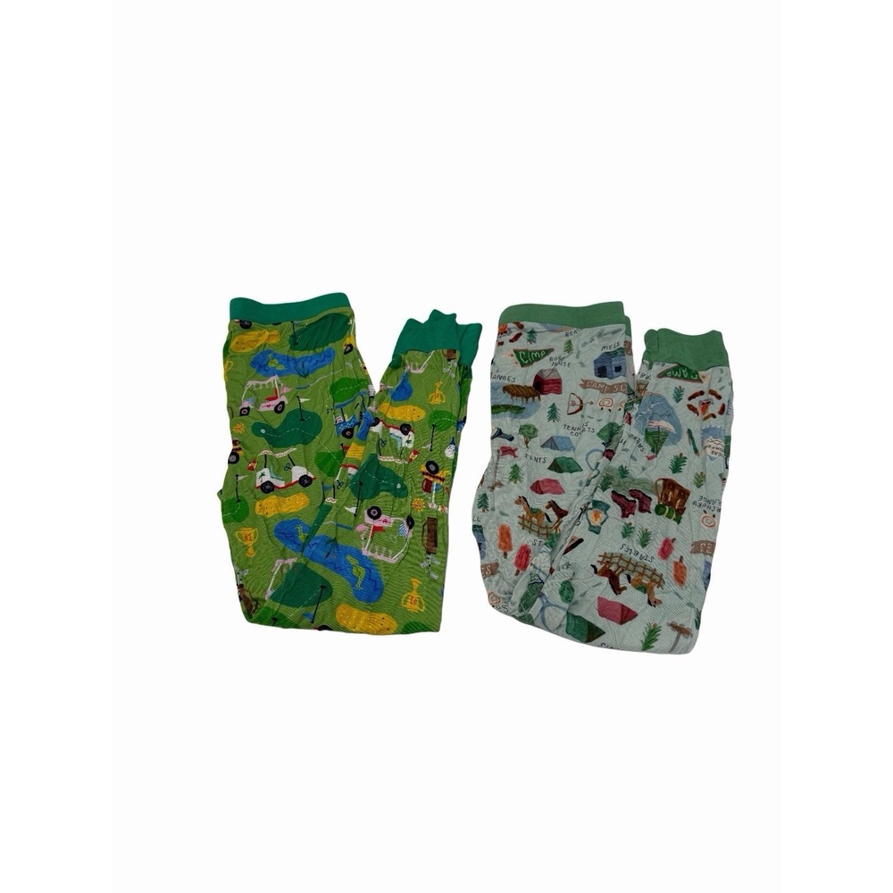Little Sleepies Boys Pajama Pants Size 9/10 Bundle Of 2